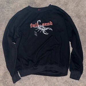 Black Full Send Men's Sweater
